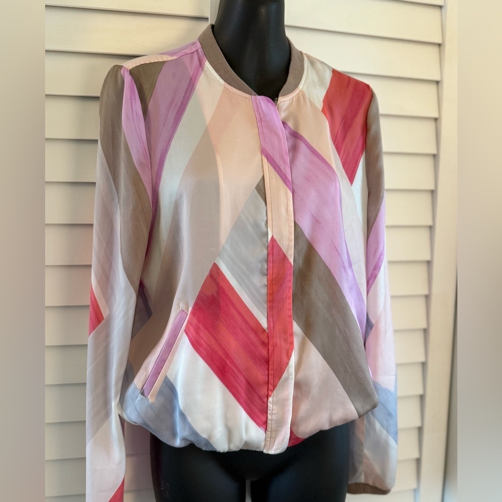 Mexx Metropolitan Pastel Multicolored Lightweight Bomber Jacket